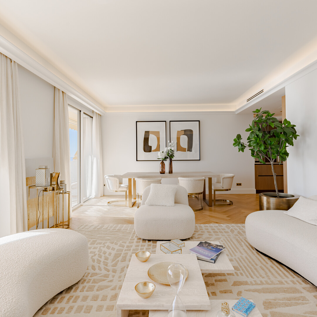 LES ABEILLES – ECCEZIONALE APPARTAMENTO DI 3 LOCALI ARREDATO CON VISTA MARE